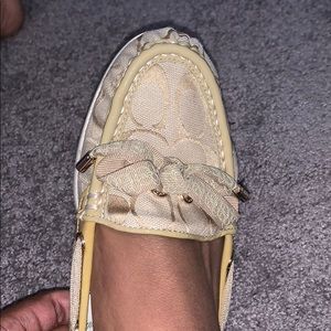 Coach Loafers, Size 11, Light Khaki/Sand